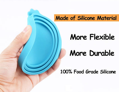 Silicone Pet Food Can Covers - Universal Fit, 3 Pack