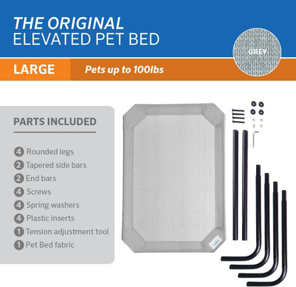 Elevated Breathable Pet Bed - Joint Relief, Easy Clean, All-Season Comfort