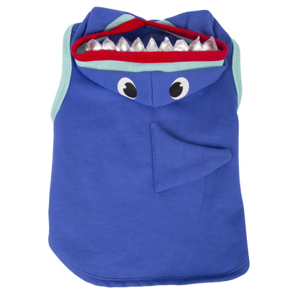 shark hoodie dog costume