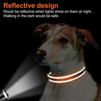 Soft Padded Reflective Dog Collar - Comfortable & Adjustable